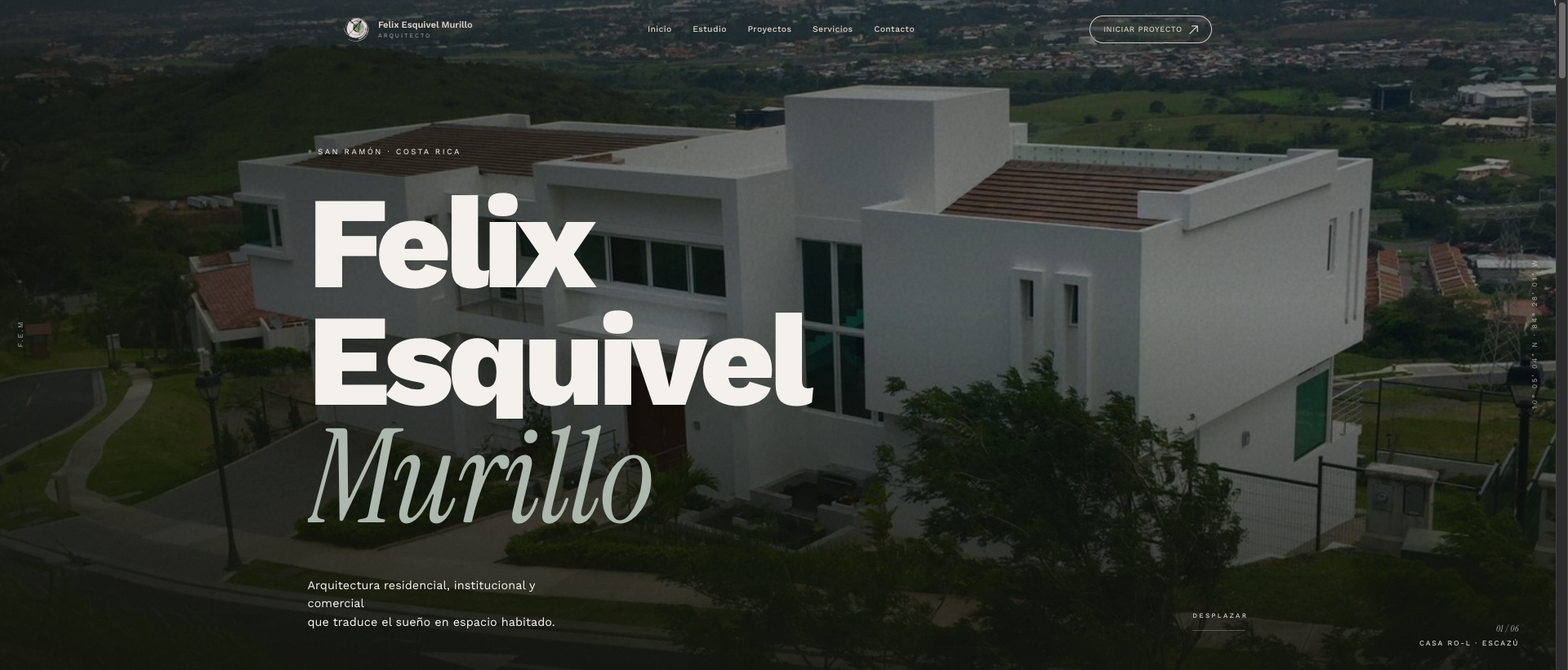 Felix Esquivel · Arquitecto